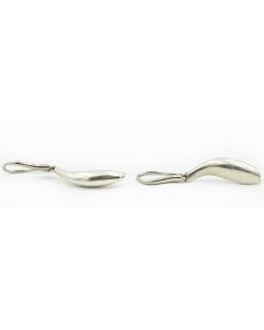 Estate Vintage Sterling Silver Hook Earrings by Tiffany & Co. with Designer Frank Gehry