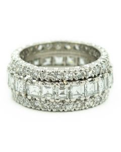 Estate Platinum Diamond Eternity Ring 