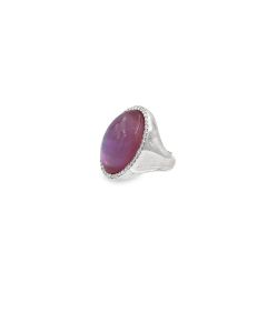 Estate White Gold and Diamond Mother of Pearl Ring by Roberto Coin