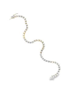 Estate Yellow Gold and Diamond Tennis Bracelet