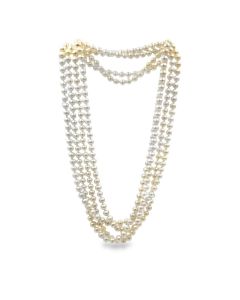 Estate Vintage Endless Cultured Pearl Necklace