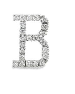 Estate Diamond "B" Pendant 