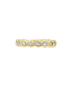 Estate Yellow Gold and Diamond Eternity Ring