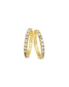 Estate Collection of (2) Yellow Gold and Diamond Wedding Rings