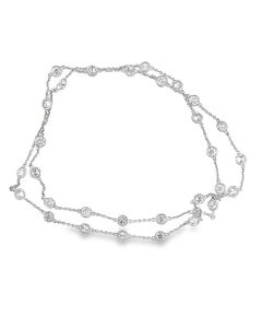 Estate Diamonds By The Yard Necklace 15.65cts