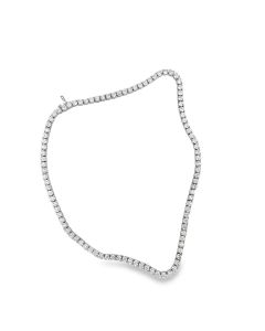 Estate White Gold and Diamond Necklace