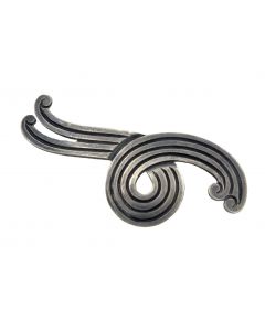 Vintage Sterling Silver Swirl Brooch By Taxco Los Castillo.