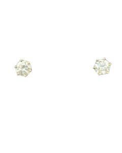 Estate Yellow Gold and Diamond Stud Earrings 1.00cts