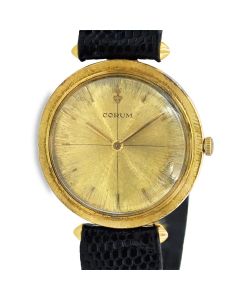 Men's 18K Yellow Gold Corum Wristwatch, C.1970's. 