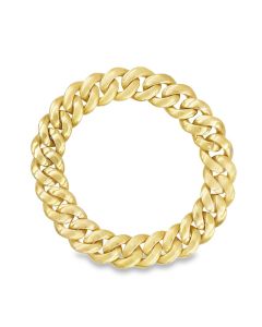 Estate Vintage Yellow Gold Curb Link Bracelet 