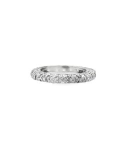 Estate Art Deco Platinum and Diamond Eternity Ring
