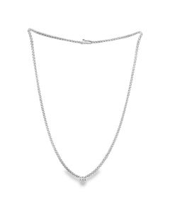 Estate White Gold and Diamond Necklace