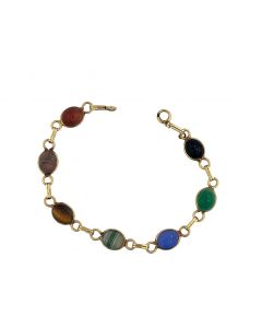 Estate Vintage Yellow Gold Scarab Bracelet