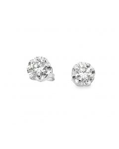 Estate Vintage Diamond Stud Earrings