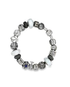 Estate Sterling Silver Charm Bracelet by Pandora 