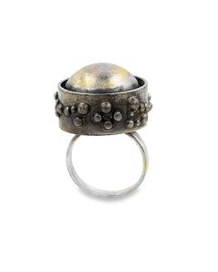 Estate Sterling Silver Domed Ring by Erik Granit & Co Circa 1970's