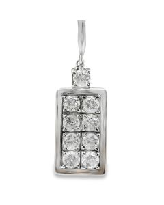 Estate White Gold and Diamond Pendant