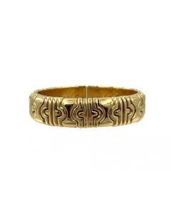 Estate Vintage Gold Parentesi Cuff Bangle by Bulgari