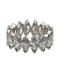 Estate Vintage Platinum and Diamond Eternity Ring 