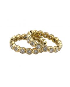 Estate Collection of (2) Gold and Diamond Wedding Rings