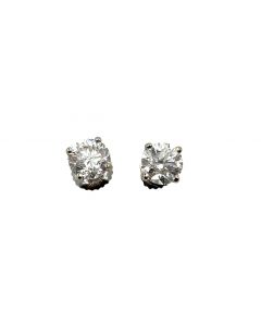 Estate Diamond Stud Earrings 