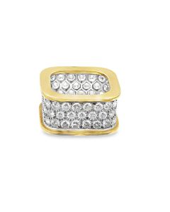 Estate Vintage Gold, Platinum and Diamond Ring 