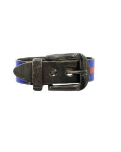 Estate Vintage Sterling Silver and Enamel Buckle Cuff Bangle Bracelet by Gucci 