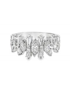 Estate Vintage Platinum and Diamond Wedding Ring  