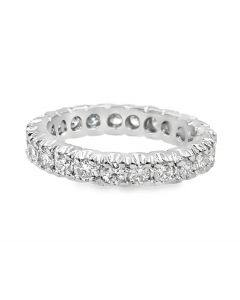 Estate Vintage Platinum and Diamond Eternity Ring
