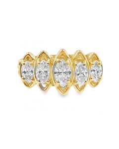 Estate Yellow Gold and Diamond Ring