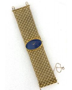Ladies 18K Lapis Lazuli Bracelet Watch By Chopard Retailed By Stasky & Co.