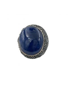Estate Vintage Diamond and Sapphire Ring