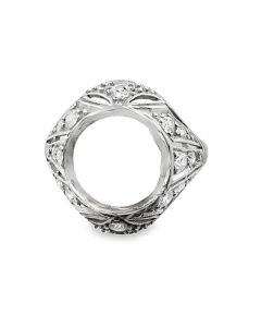 Estate Art Deco Diamond Semi Mount Ring