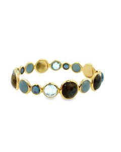 Estate Gold and Gemstone Lollipop Bangle Bracelet by Ippolita  