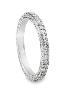 Estate Platinum and Diamond Wedding Ring 