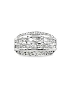 18K White Gold Diamond Fashion Band 