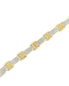 14K Yellow Gold Diamond Bracelet 