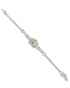 Art Deco Platinum Diamond Wristwatch by Robert Cart.