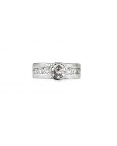 Platinum Diamond Wedding Band