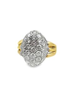 Vintage 18K Diamond Band 