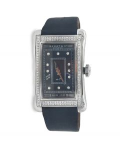  Large Rectangular No7 Steel Diamond Wristwatch By Bedat & Co Geneve Ref 788
