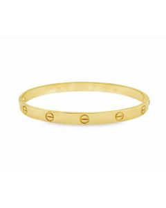 Cartier Love Bracelet; 18k yellow gold; 21.60dwt/34g; Size 20 Serial # FP6728