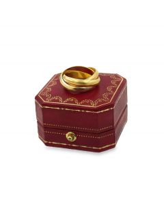 Large Vintage Cartier Gold Trinity Band 