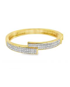 Vintage 18K Diamond Bangle Bracelet
