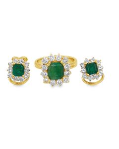 Vintage Diamond & Emerald Suite by Perodri.
