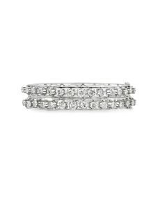 Vintage White Gold Diamond Bangles (2)