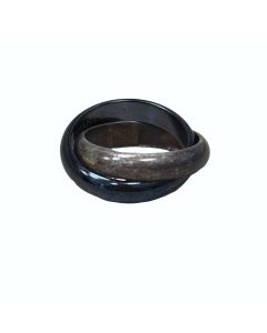 Tiffany & Co. Paloma Picasso Sterling Silver and Titanium Rolling Ring.