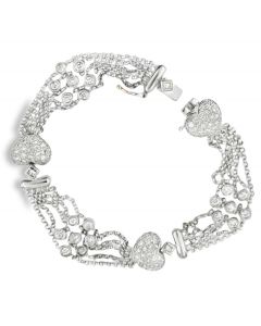 18K White Gold Diamond Bracelet 