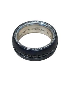 David Yurman Sterling Black Diamond Streamline Ring