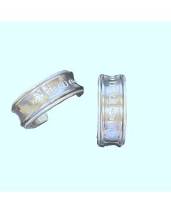 Tiffany & Co. 1837 Hoop Earrings – Sterling Silver & Titanium.